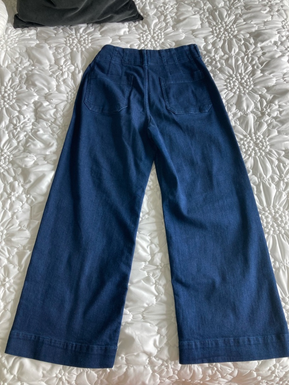Maeve the colette High-Rise Wide Leg Jeans in Deep Indigo - Picture 2 of 4